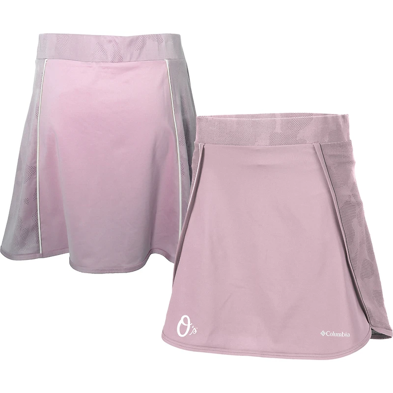Women's Columbia Pink Baltimore Orioles Omni-Wick Up Next Golf Skort