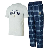 Men's Concepts Sport Navy Midshipmen Top & Pants Sleep Set
