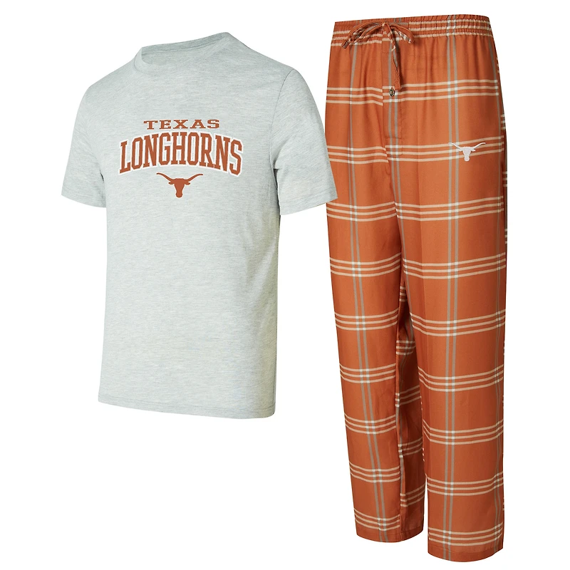 Men's Concepts Sport Texas Longhorns Top & Pants Sleep Set