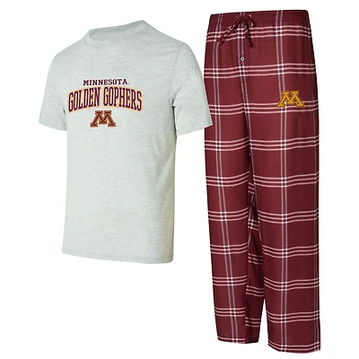 Men's Concepts Sport Minnesota Golden Gophers Top & Pants Sleep Set