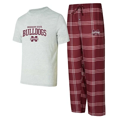 Men's Concepts Sport Mississippi State Bulldogs Top & Pants Sleep Set