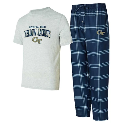 Men's Concepts Sport Georgia Tech Yellow Jackets Top & Pants Sleep Set