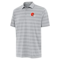 Men's Antigua  Gray Cleveland Browns Tunnel Polo