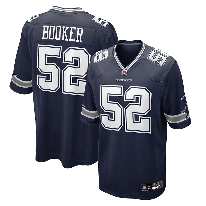 Men's Nike Tyler Booker Navy Dallas Cowboys 2025 NFL Draft First Round Pick Game Jersey
