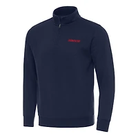 Men's Antigua  Navy NASCAR Patriotic Victory Quarter-Zip Jacket