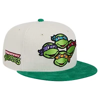 Men's New Era Cream/Green Teenage Mutant Ninja Turtles 9FIFTY Snapback Hat