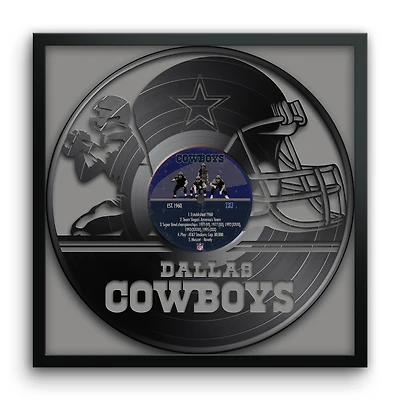 Dallas Cowboys Framed 13" x 13" Vinyl Record Art Print