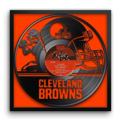 Cleveland Browns Framed 13" x 13" Vinyl Record Art Print