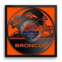 Denver Broncos Framed 13" x 13" Vinyl Record Art Print