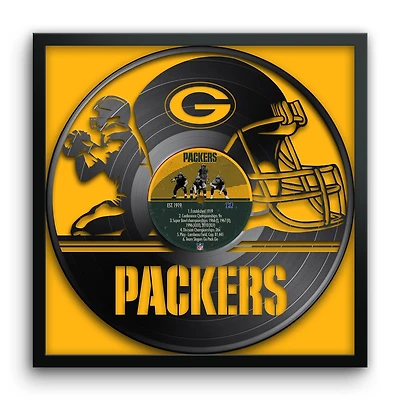 Green Bay Packers Framed 13" x 13" Vinyl Record Art Print