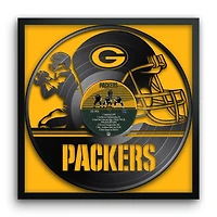 Green Bay Packers Framed 13" x 13" Vinyl Record Art Print