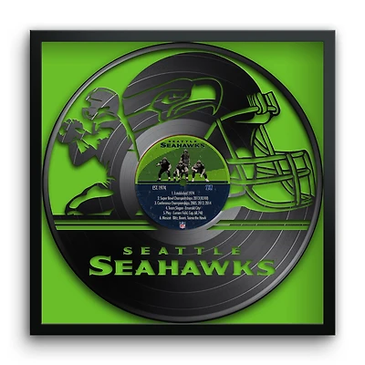 Seattle Seahawks Framed 13" x 13" Vinyl Record Art Print