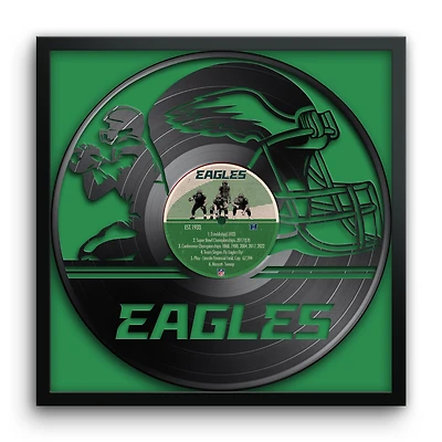 Philadelphia Eagles Framed 13" x 13" Vinyl Record Art Print