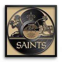 New Orleans Saints Framed 13" x 13" Vinyl Record Art Print