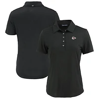 Women's Cutter & Buck Black Kansas City Chiefs Coastline Epic Comfort Eco Recycled Polo