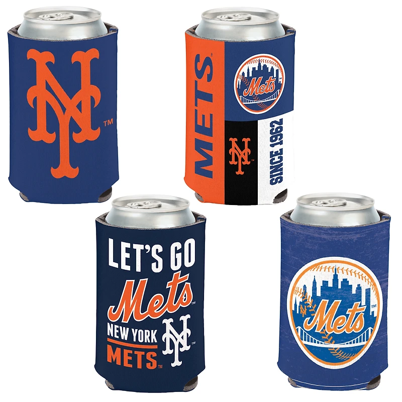WinCraft New York Mets 4-Pack 12oz. Can Cooler Set
