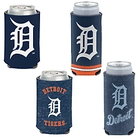 WinCraft Detroit Tigers Slim & 12oz. Can Cooler 4-Pack Set