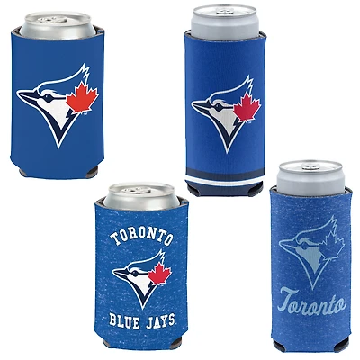 WinCraft Toronto Blue Jays Slim & 12oz. Can Cooler 4-Pack Set