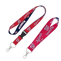 WinCraft Washington Nationals 2-Pack Lanyard with Detachable Buckle & Key Strap Set