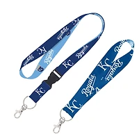 WinCraft Kansas City Royals 2-Pack Lanyard with Detachable Buckle & Key Strap Set