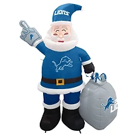 Detroit Lions 7' Inflatable Santa
