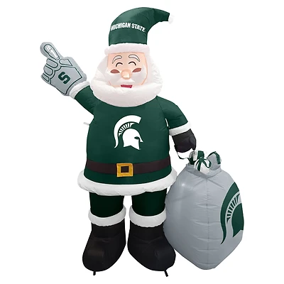 Michigan State Spartans 7' Inflatable Santa