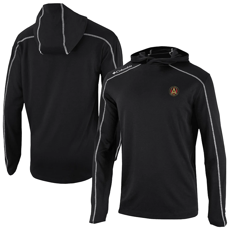 Men's Columbia Black Atlanta United FC Omni-Wick Shotgun Pullover Hoodie