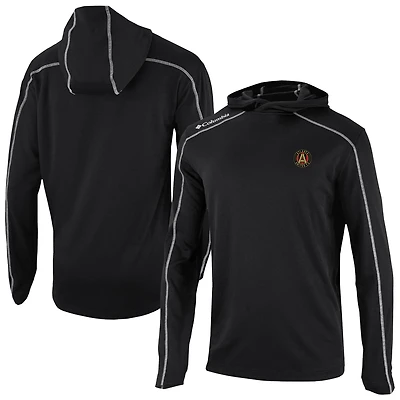 Men's Columbia Black Atlanta United FC Omni-Wick Shotgun Pullover Hoodie
