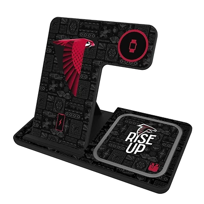 Keyscaper Black Atlanta Falcons 3-in-1 Charging Station