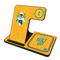 Keyscaper Black Los Angeles Chargers 3-in-1 Charging Station