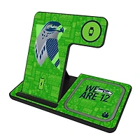 Keyscaper Black Seattle Seahawks 3-in-1 Charging Station