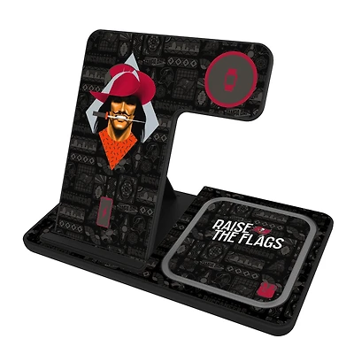 Keyscaper Black Tampa Bay Buccaneers 3-in-1 Charging Station
