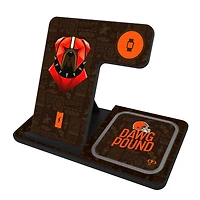 Keyscaper Black Cleveland Browns 3-in-1 Charging Station