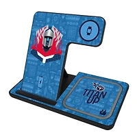 Keyscaper Black Tennessee Titans 3-in-1 Charging Station