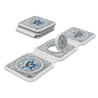 Keyscaper White Dallas Cowboys 3-in-1 Foldable Charger