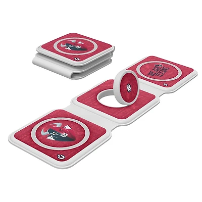 Keyscaper White Houston Texans 3-in-1 Foldable Charger