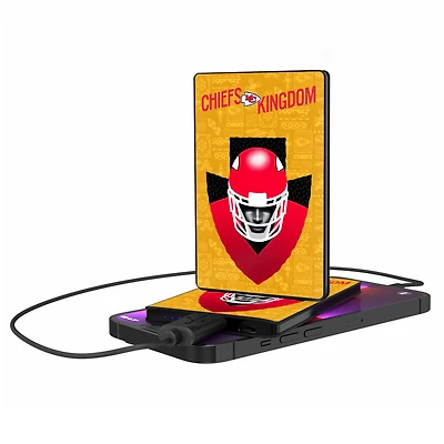 Keyscaper Black Kansas City Chiefs 2500 mAh Illustrated Credit Card Powerbank