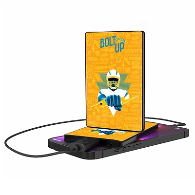 Keyscaper Black Los Angeles Chargers 2500 mAh Illustrated Credit Card Powerbank