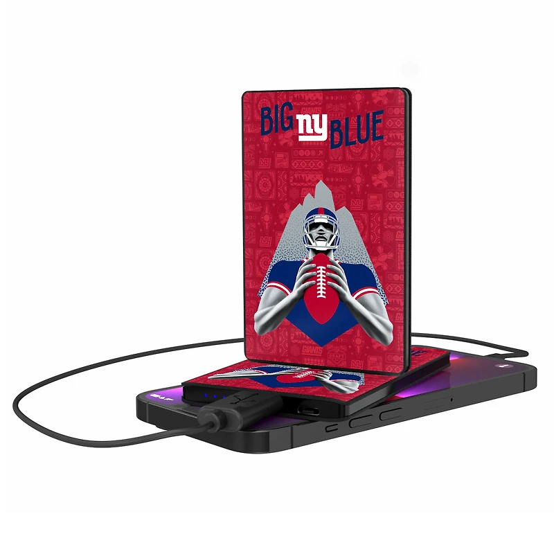 Keyscaper Black New York Giants 2500 mAh Illustrated Credit Card Powerbank