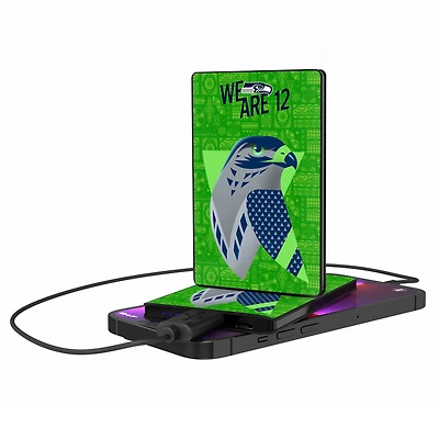Keyscaper Black Seattle Seahawks 2500 mAh Illustrated Credit Card Powerbank