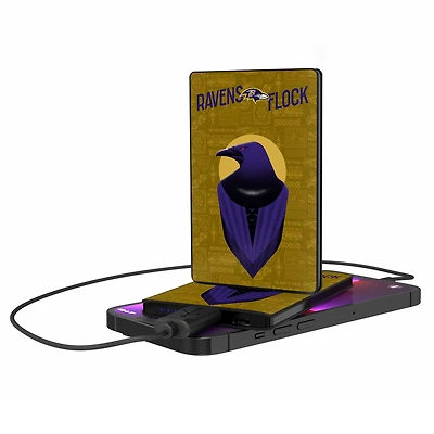 Keyscaper Black Baltimore Ravens 2500 mAh Illustrated Credit Card Powerbank