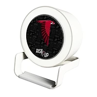Keyscaper White Atlanta Falcons Night Light Charger with Bluetooth Speaker