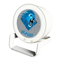 Keyscaper White Detroit Lions Night Light Charger with Bluetooth Speaker