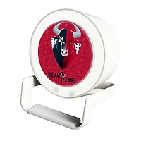 Keyscaper White Houston Texans Night Light Charger with Bluetooth Speaker