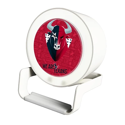 Keyscaper White Houston Texans Night Light Charger with Bluetooth Speaker