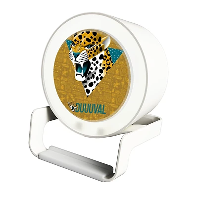 Keyscaper White Jacksonville Jaguars Night Light Charger with Bluetooth Speaker