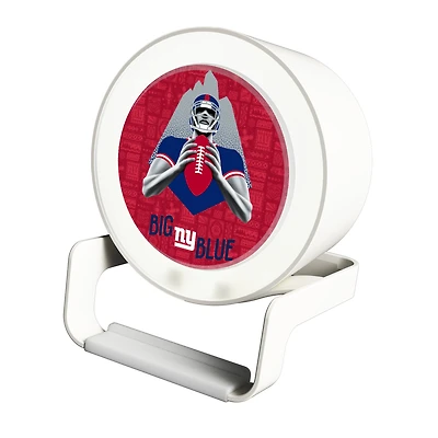 Keyscaper White New York Giants Night Light Charger with Bluetooth Speaker