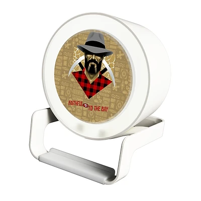 Keyscaper White San Francisco 49ers Night Light Charger with Bluetooth Speaker