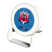 Keyscaper White Tennessee Titans Night Light Charger with Bluetooth Speaker