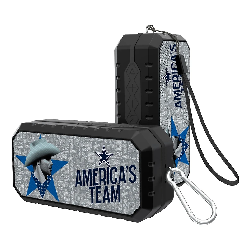 Keyscaper Black Dallas Cowboys Water Resistant Bluetooth Speaker